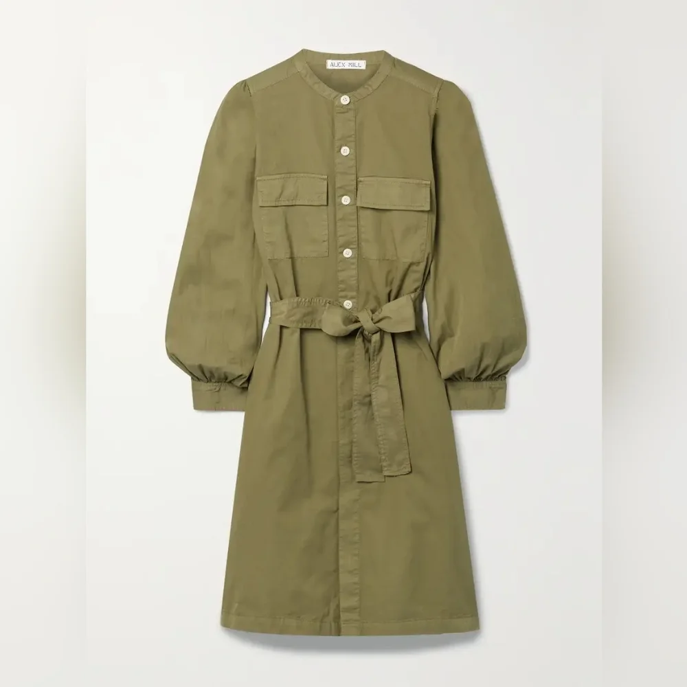 Alex Mill Olive Green Midi Dress - Picture 5 of 9